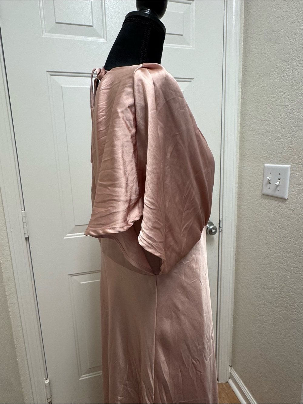 a new day Blush Pink Satin V‑Neck Maxi Dress - Picture 2 of 6